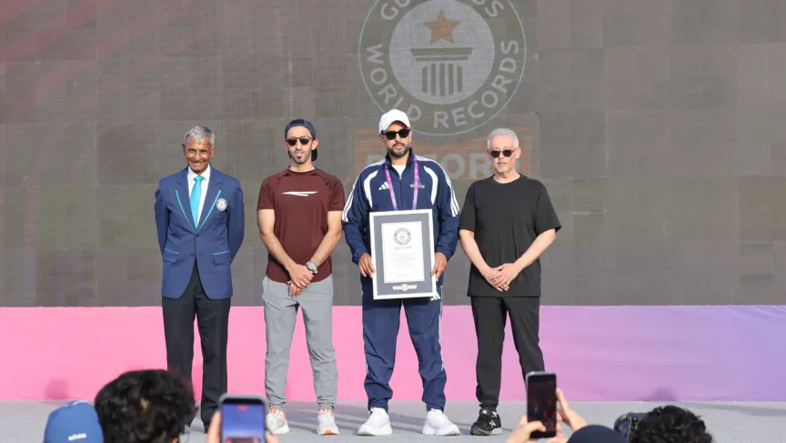 The Ministry of Interior, the Internal Security Force (Lekhwiya), Media City Qatar and Visit Qatar Mark Guinness World Records™–Recognized Qatar National Sports Day Celebration at Stadium 974